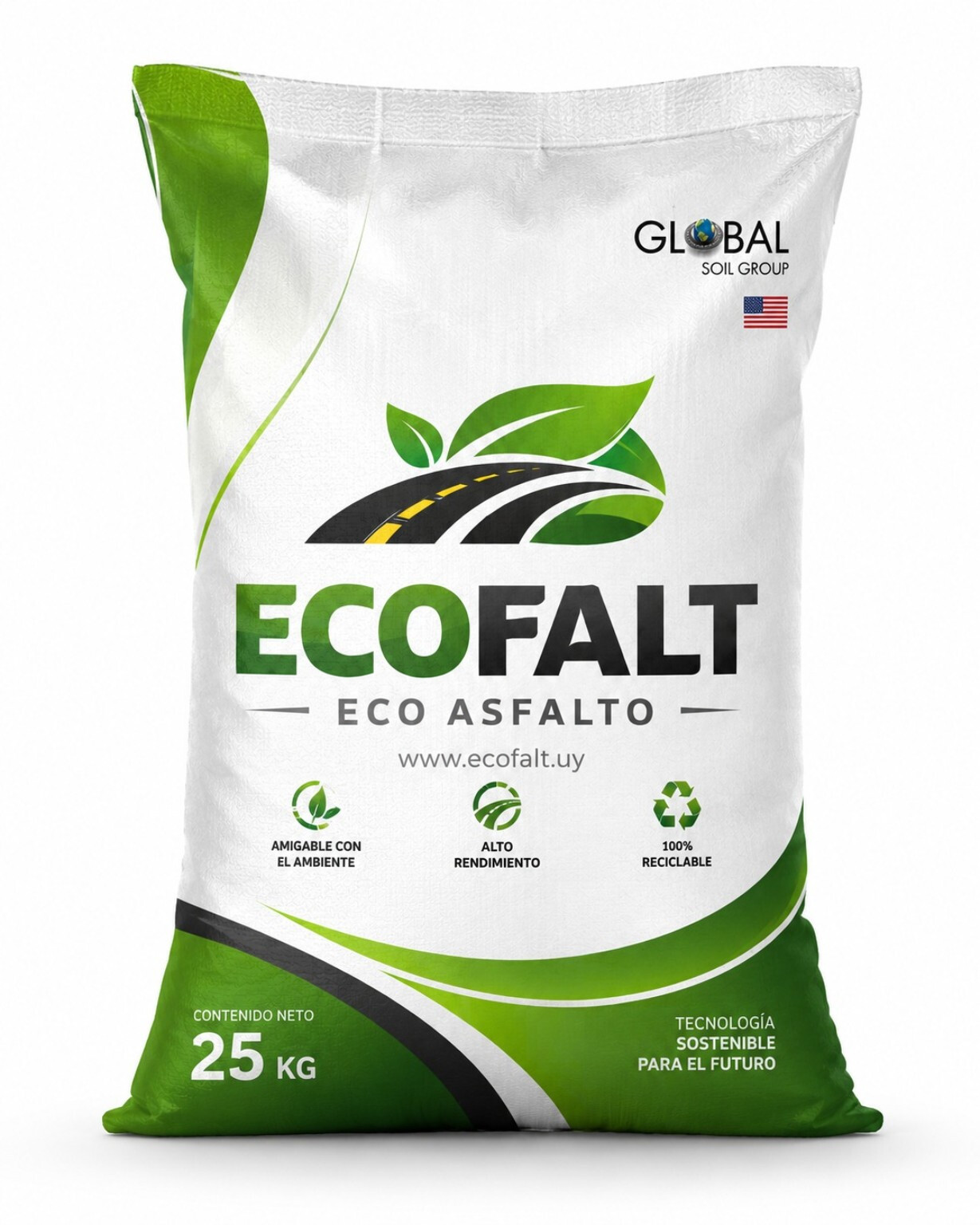 Bolsa ECOFALT eco asfalto de 25 kilogramos